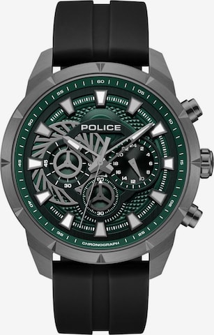 Montre à affichage analogique POLICE en vert : devant