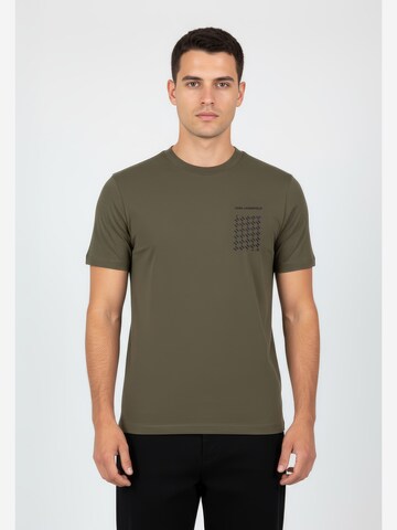 Karl Lagerfeld Shirt in Groen: voorkant