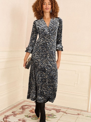 Robe love & roses en bleu