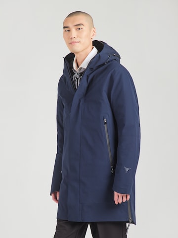 Manteau mi-saison Krakatau en bleu : devant