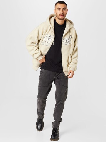 Karl Kani Sweatjacke 'Varsity' in Beige