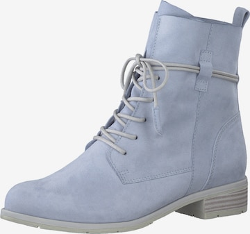 MARCO TOZZI Lace-up bootie in Blue: front