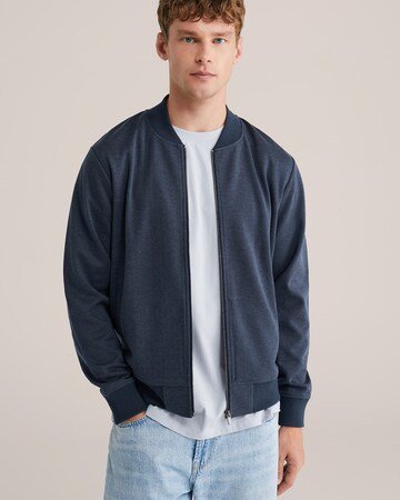 WE Fashion Демисезонная куртка в Синий: спереди