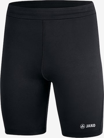 JAKO Skinny Workout Pants in Black: front