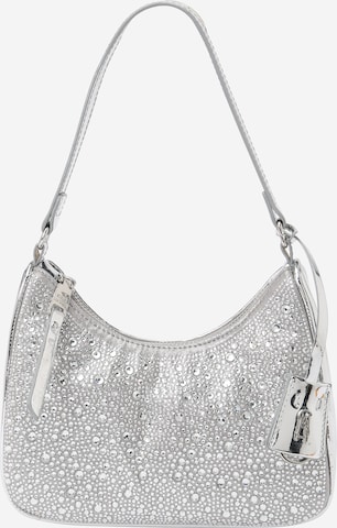 Borsa a spalla 'MARTA' di STEVE MADDEN in argento: frontale