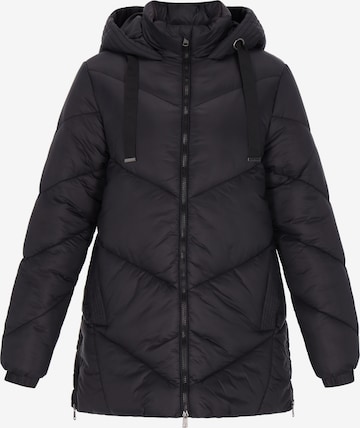 usha WHITE LABEL Prechodný kabát - Čierna: predná strana