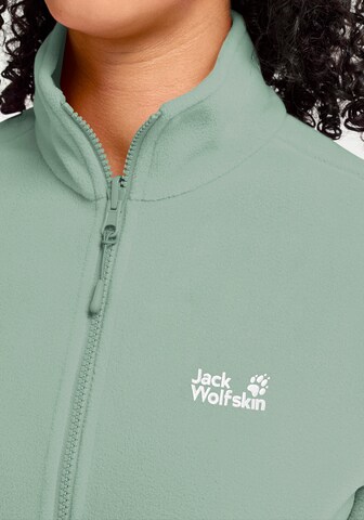 JACK WOLFSKIN Athletic Fleece Jacket in Green