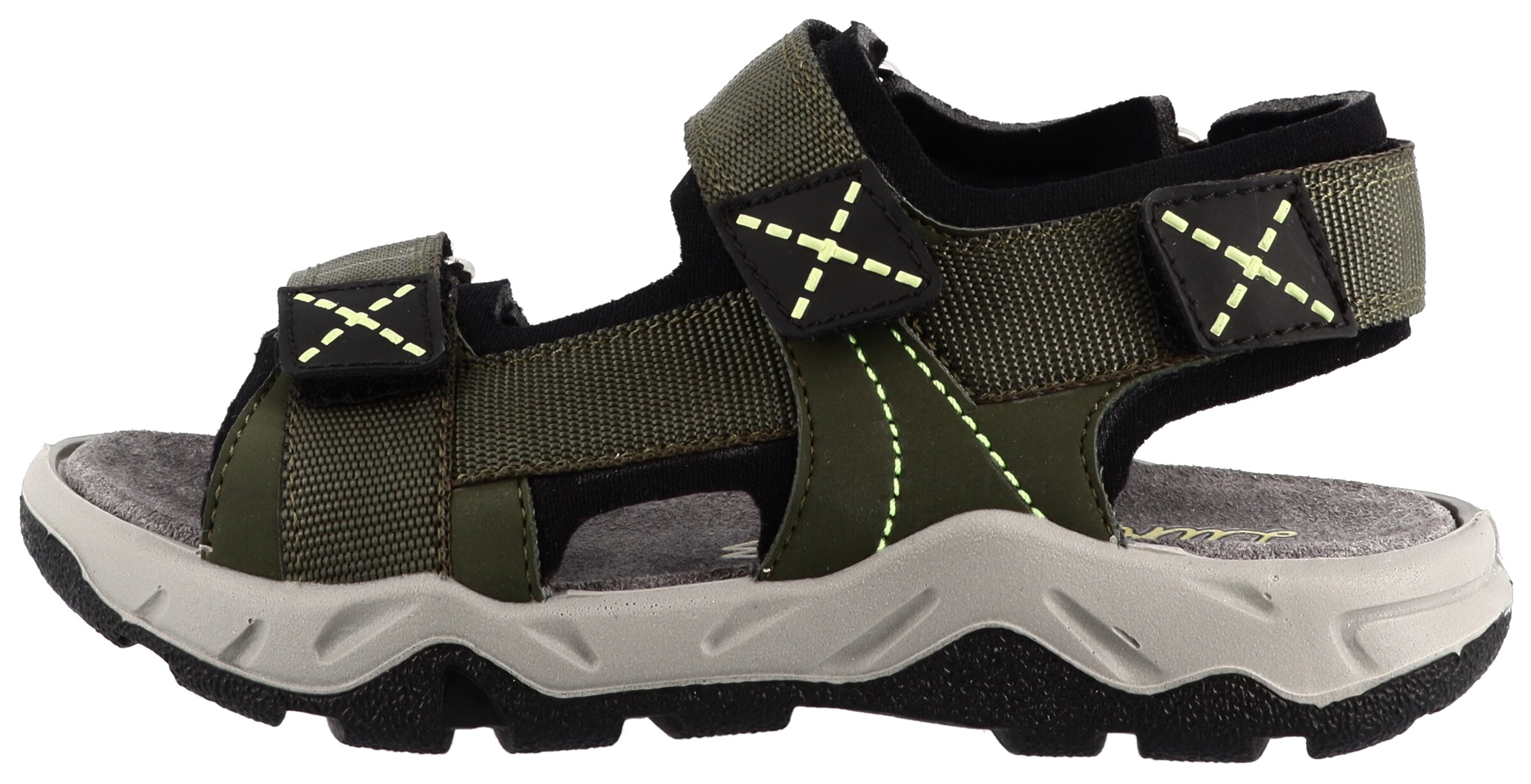 LURCHI Sandale in Grün: Vorderseite