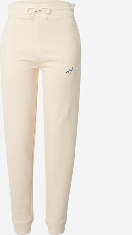 Pantalon HUGO en beige : devant