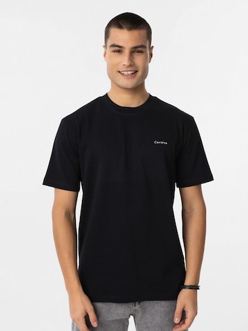 Cortera T-shirt i svart: framsida