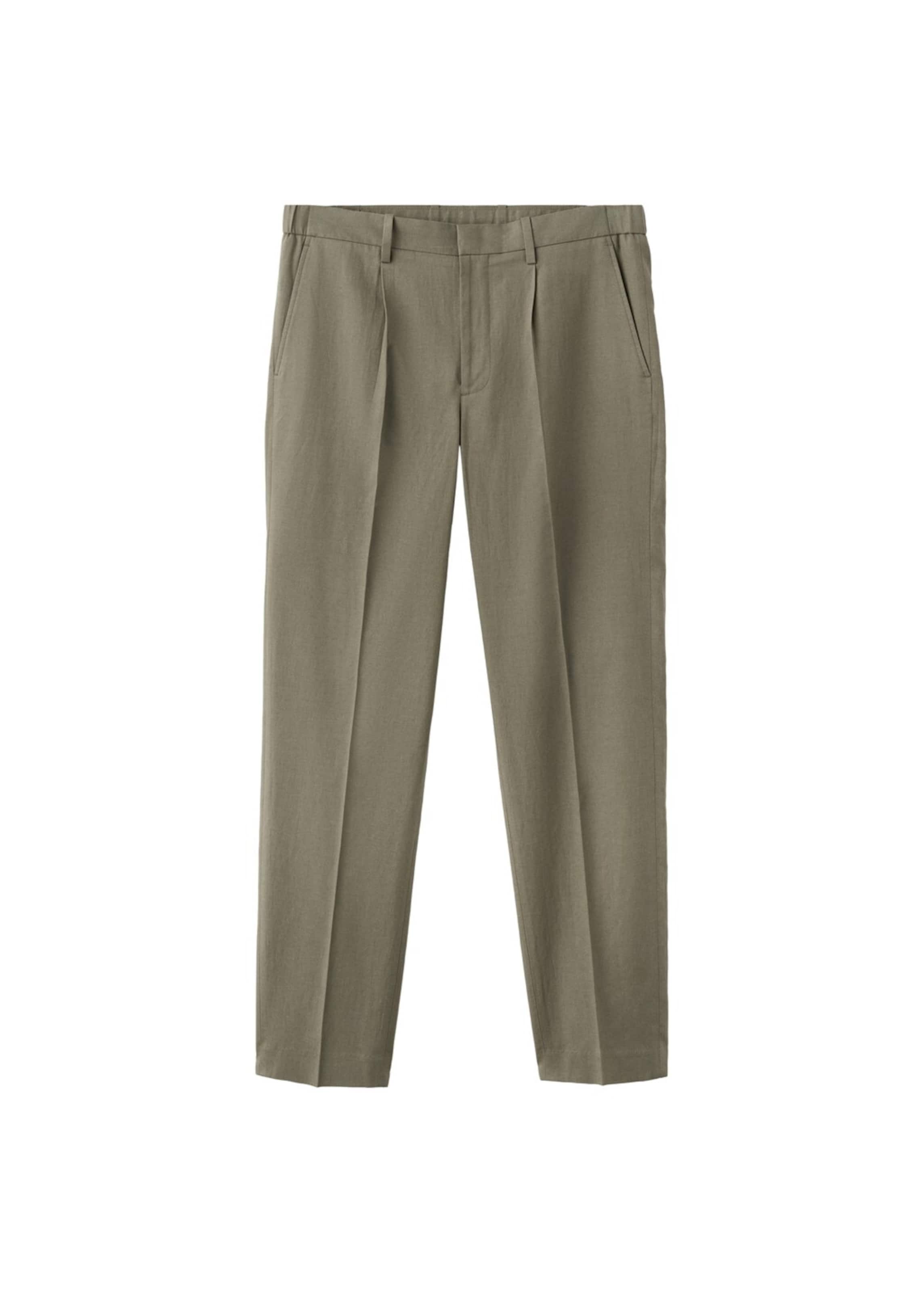 MANGO MAN Pleated Pants 'Delave' in Olive, Item view