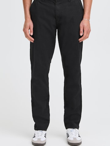 !Solid Regular Chino 'CADEN' in Zwart: voorkant
