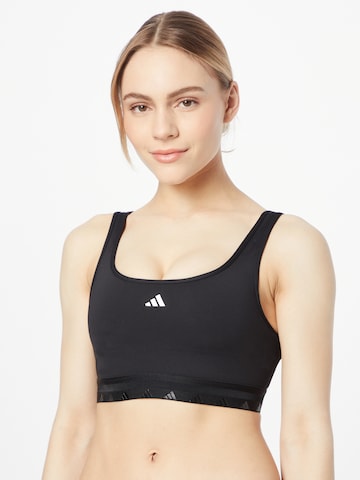 Bustier Soutien-gorge de sport 'Aeroreact' ADIDAS PERFORMANCE en noir : devant