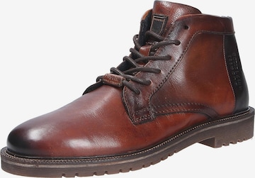 bugatti Lace-Up Boots in Brown: front