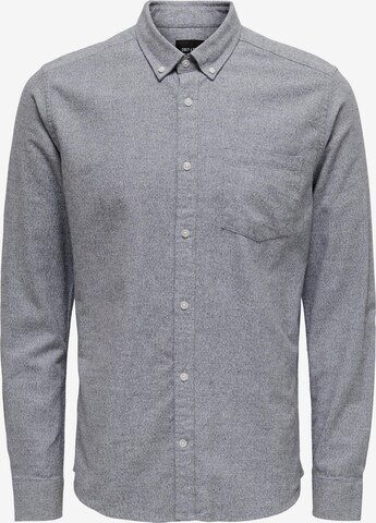 Only & Sons - Camisa 'Niko' em cinzento: frente