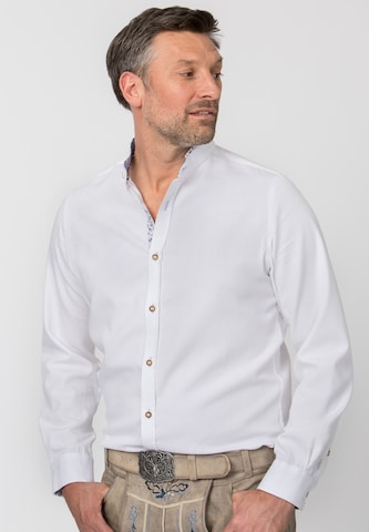 STOCKERPOINT Comfort fit Klederdracht overhemd 'Alex' in Wit: voorkant
