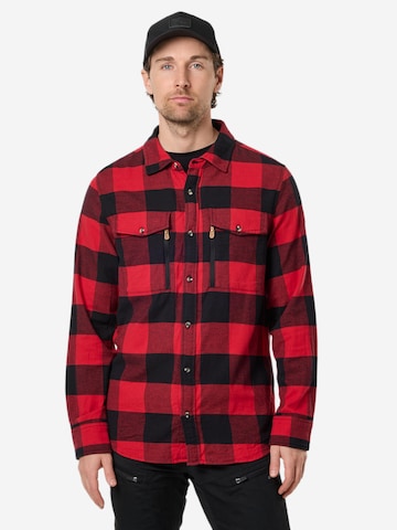 SWEDEMOUNT Regular fit Traditional button up shirt 'Nordkap' in Red