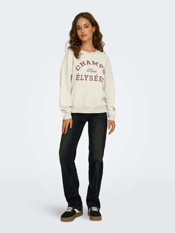 Jaqueline de Yong Sweatshirt 'Mesa' in Beige: front