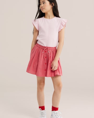 WE Fashion Футболка в Ярко-розовый