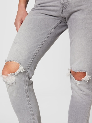 JACK & JONES Slimfit Jeans 'MIKE' in Grijs