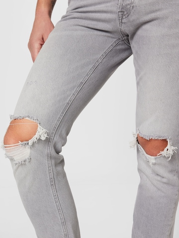 JACK & JONES Slimfit Jeans 'MIKE' in Grau