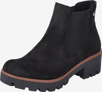 Chelsea Boots Rieker en noir : devant