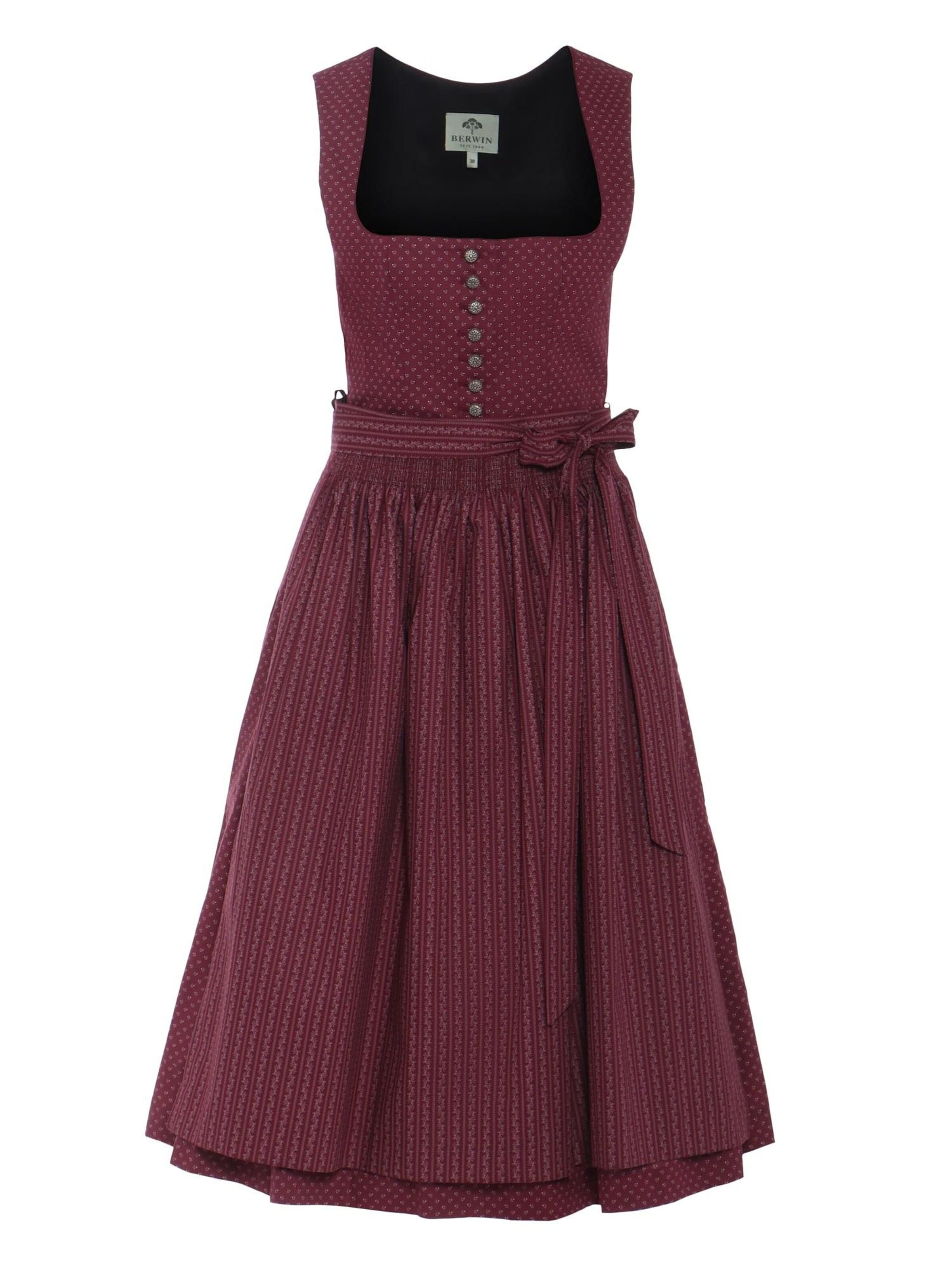 BERWIN & WOLFF Dirndl in Red: front