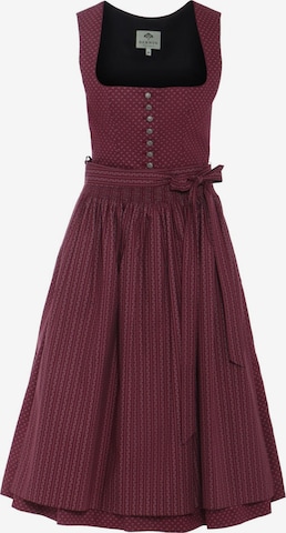 BERWIN & WOLFF Dirndl in Red: front