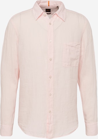 BOSS Orange Regular Fit Hemd 'Relegant' in Pink: predná strana