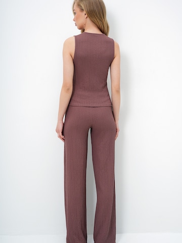 Trend Alaçatı Stili Nadrágkosztüm - barna