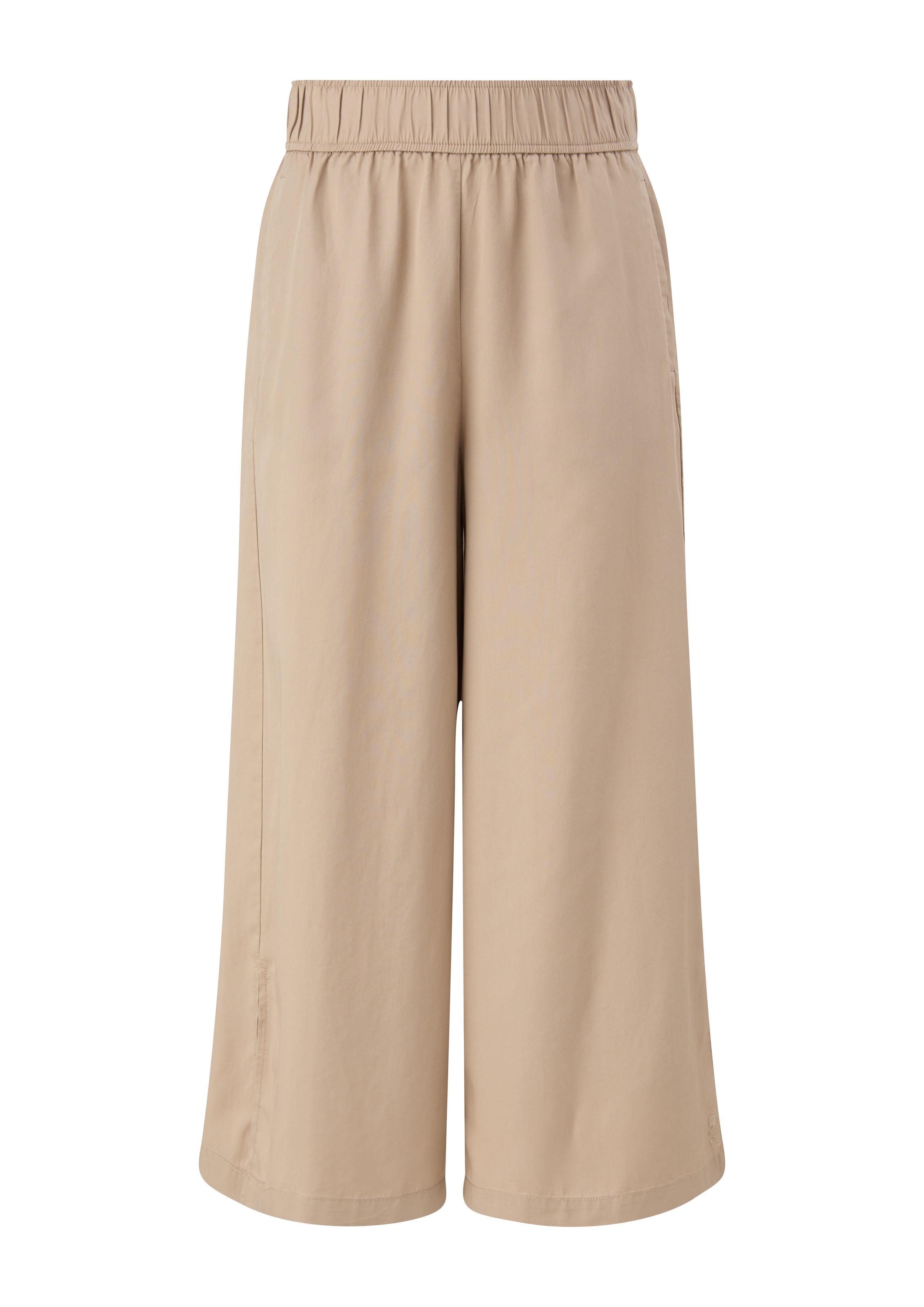 comma casual identity Wide Leg Hose in Beige: Vorderseite