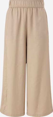 Wide Leg Pantalon comma casual identity en beige : devant