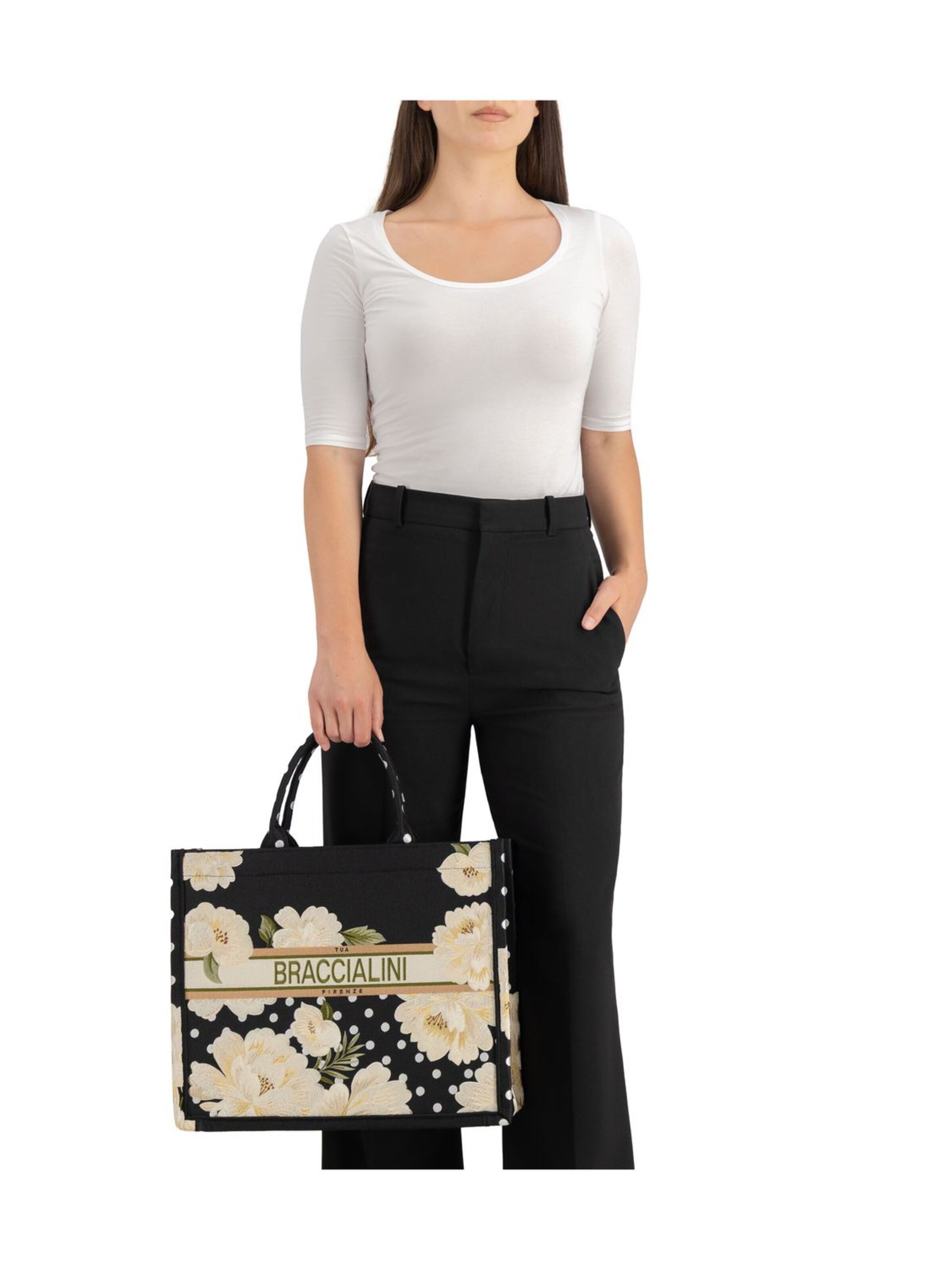 Braccialini - Shopper 'Queen' en negro