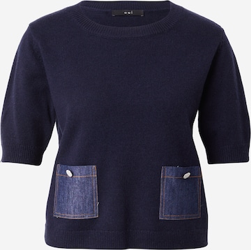 OUI Neulepaita värissä sininen: etupuoli