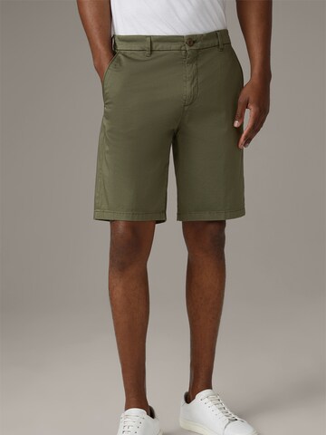 STRELLSON Regular Pants 'Crush' in Green: front