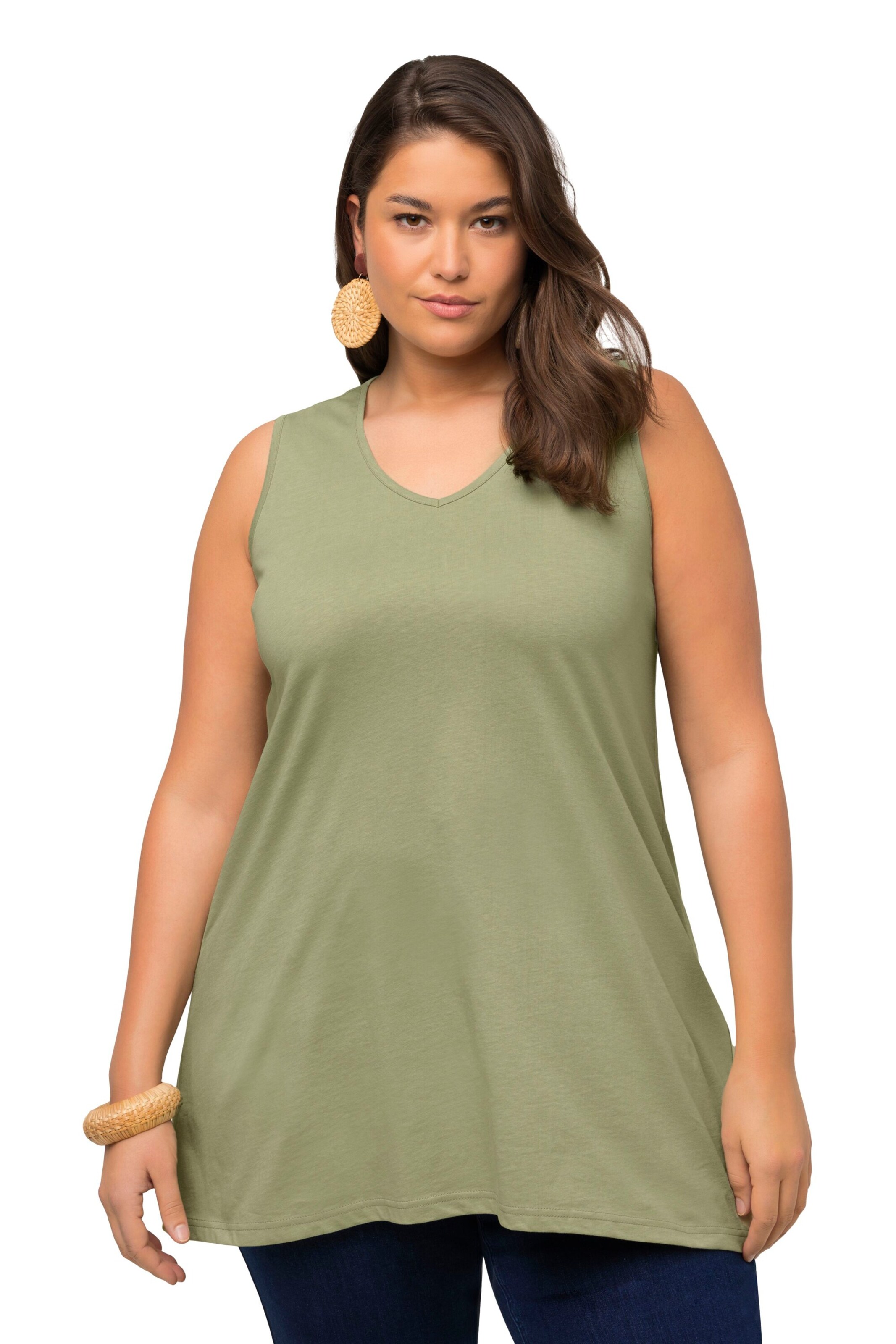 Ulla Popken Shirt in Grün: Vorderseite