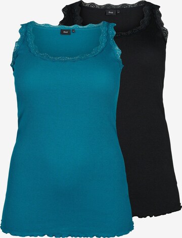 Zizzi Top 'MLIV' in Blue: front