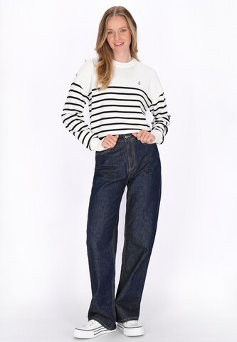 DreiMaster Maritim Pullover in Weiß