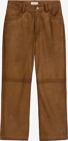 Marc O'Polo Regular Trousers in Brown: front