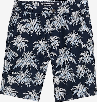 TOM TAILOR Chinohousut värissä laivastonsininen / vaaleansininen / valkoinen, Tuotenäkymä