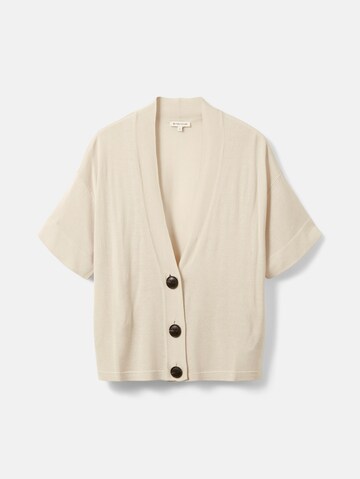 Cardigan TOM TAILOR en beige : devant