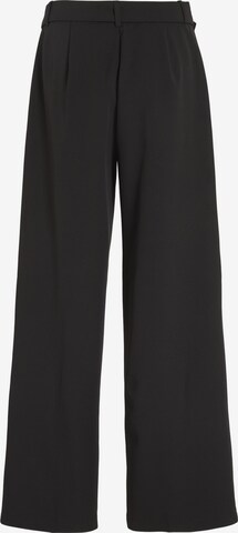 VILA Wide leg Trousers with creases 'Marina' in Black