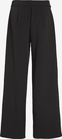 VILA - Perna larga Calças com vincos 'Marina' em preto