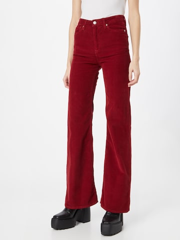 Pepe Jeans Rozkloszowane Spodnie 'Willa' w kolorze czerwony: przód