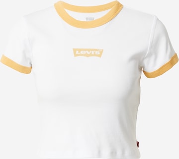 T-shirt 'Graphic Mini Ringer' LEVI'S ® en blanc : devant