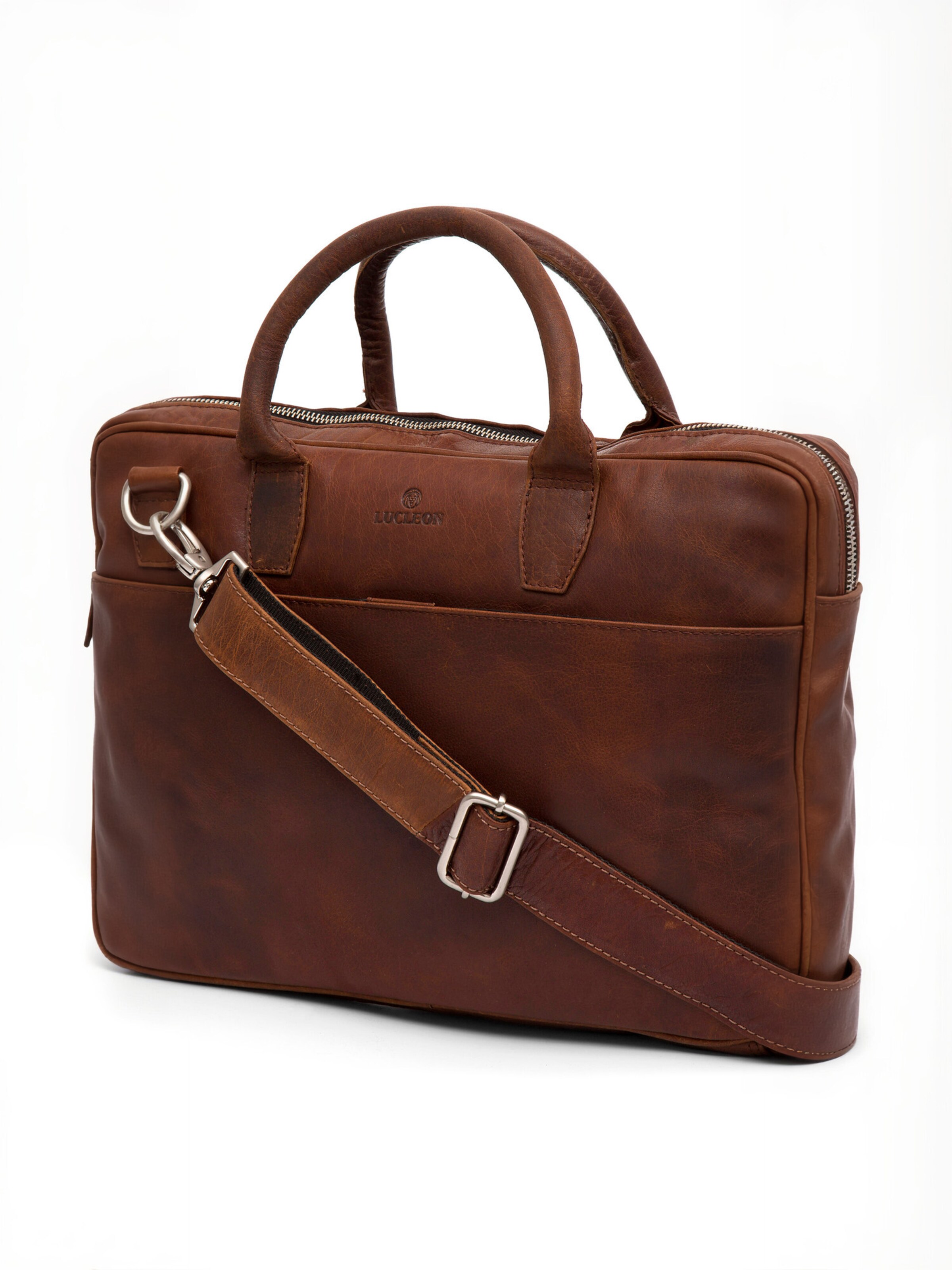 Lucleon Crossbody bag ' Montreal ' in Brown: front
