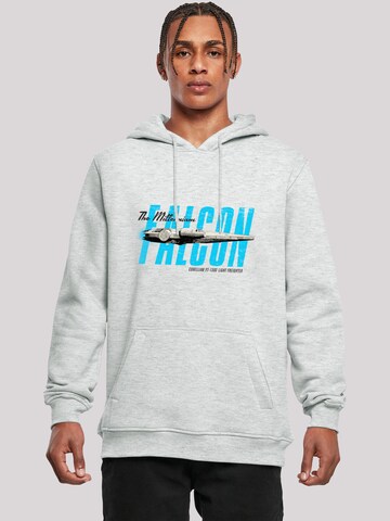 F4NT4STIC Sweatshirt 'Star Wars Millenium Falke' in Grijs: voorkant