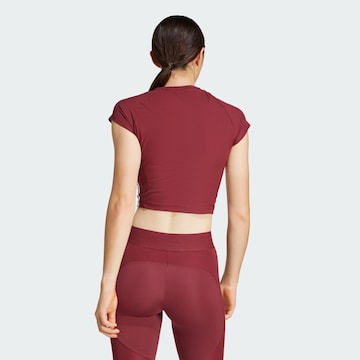 Maglia funzionale 'Hyperglam' di ADIDAS PERFORMANCE in rosso