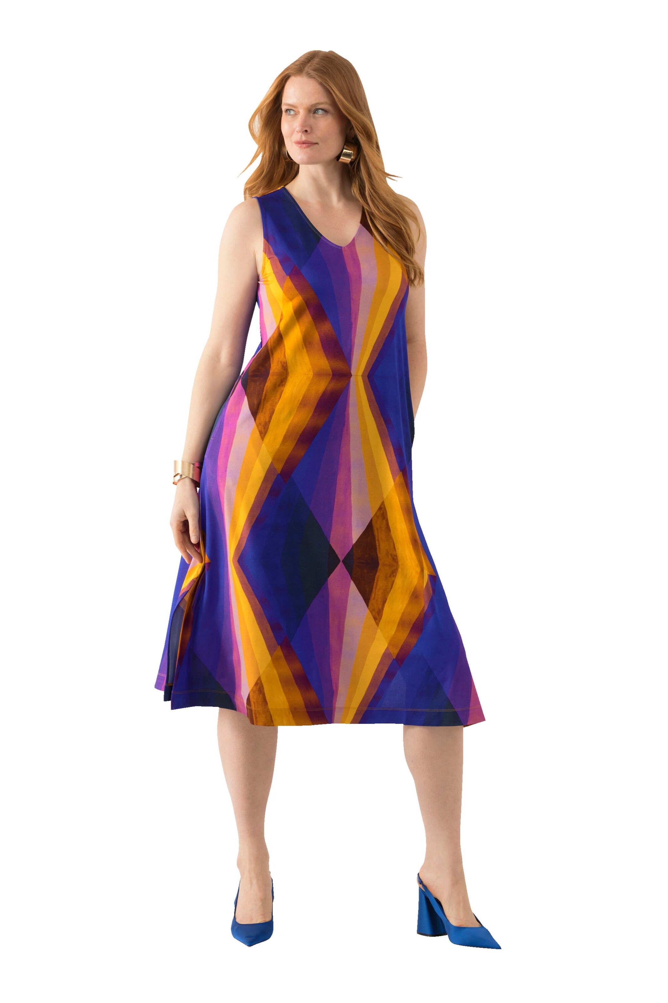 Robe Ulla Popken en mélange de couleurs : devant