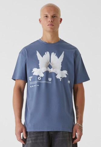 Lost Youth Shirt 'Dove' in Blue: front